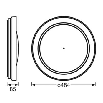 LEDVANCE SMART+WiFi Orbis Lisa stropné LED svetlo