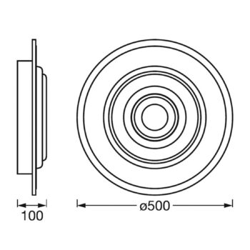 LEDVANCE SMART+WiFi Orbis Rumor stropné LED svetlo
