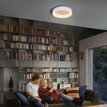 Home Kruhové stropné svietidlo LED biele