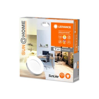Home Kruhové stropné svietidlo LED strieborné