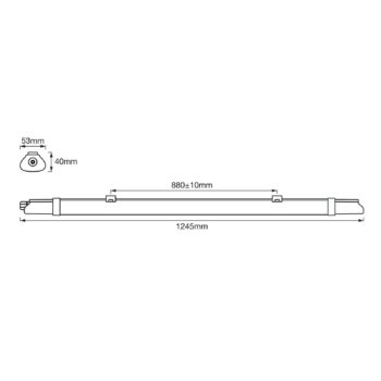 LEDVANCE SubMarine SLIM Value LED svietidlo 124,5 cm