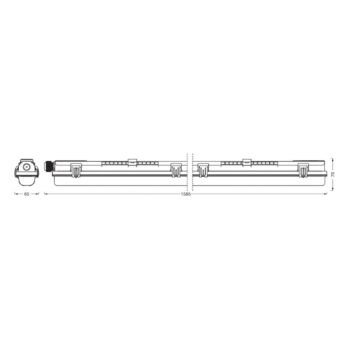 LEDVANCE Submarine 150 PCR G13 T8 840 20 W svietidlo odolné voči vlhkosti