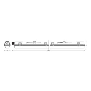 LEDVANCE Submarine PCR 120 G13 T8 13,5 W svietidlo odolné voči vlhkosti