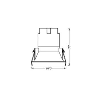 LEDVANCE Twist LED svetlo Ø 7 cm 830 biela/biela