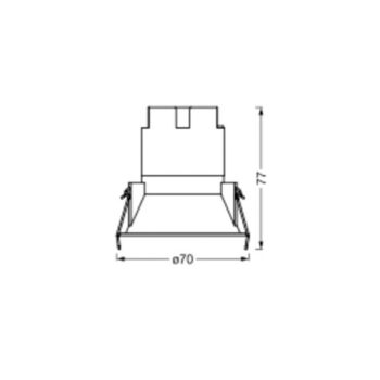 LEDVANCE Twist LED svetlo Ø 7 cm 840 biela/biela