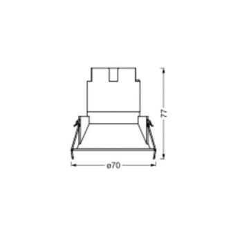 LEDVANCE Twist LED svetlo Ø7 cm 830 biela/striebro