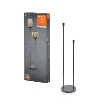 LEDVANCE stojacia lampa Decor Stick 2-svetelná, výška 146 cm, tmavosivá