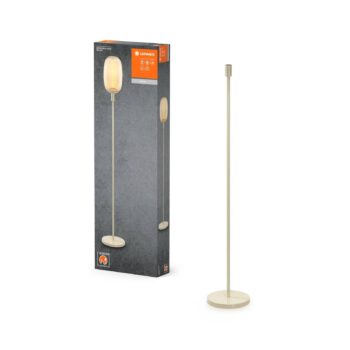 LEDVANCE stojacia lampa Decor Stick E27, výška 146 cm, béžová