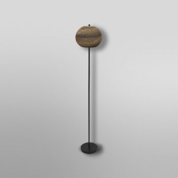LEDVANCE stojacia lampa Výška gule 116 cm, hnedá, vlnitá lepenka, E27