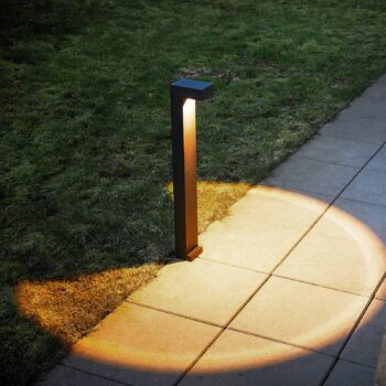 LOOM DESIGN LED osvetlenie chodníka Arn, corten, výška 70 cm, hliník