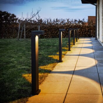 LOOM DESIGN LED osvetlenie chodníka Arn, corten, výška 70 cm, hliník
