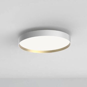 LOOM DESIGN LED stropné svietidlo Lucia, biela/zlatá farba Ø 60 cm