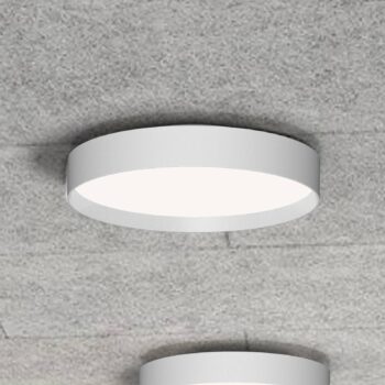 LOOM DESIGN LED stropné svietidlo Lucia, biele, Ø 45 cm hliník