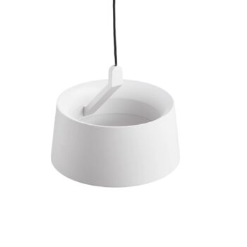 LOOM DESIGN LED závesné svetlo Cookie, biele, hliník Ø 15 cm
