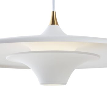 LOOM DESIGN LED závesné svetlo Moja, Ø 35 cm, biela
