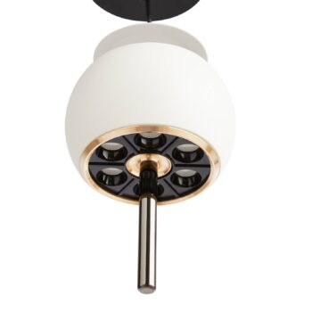LOOM DESIGN LED závesné svetlo Parachute, biele, Ø 9,6 cm, hliník