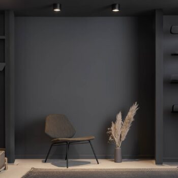 LOOM DESIGN Ray LED stropný bod Ø9,3cm 13W čierny