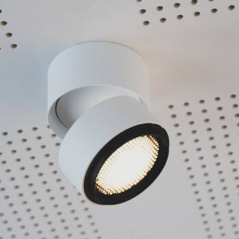 LOOM DESIGN Ray LED stropný spot Ø9,3cm 13W biely