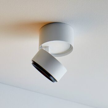 LOOM DESIGN Ray LED stropný spot Ø9,3cm 13W biely