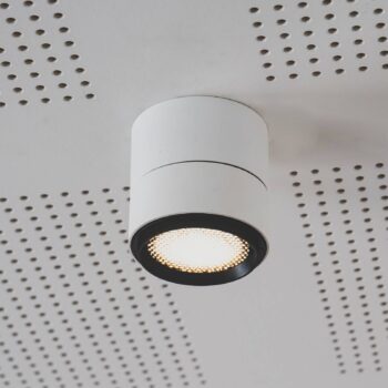 LOOM DESIGN Ray LED stropný spot Ø9,3cm 13W biely
