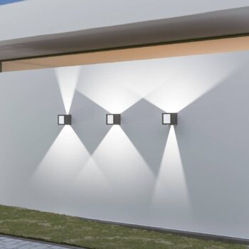 LOOM DESIGN Una LED vonkajšie nástenné svietidlo hore/dole/čelné