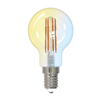 LUUMR Inteligentná LED kvapková lampa číra E14 4,2W Tuya WLAN CCT