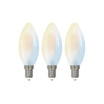 LUUMR Inteligentná LED žiarovka s kvapkami sada 3 žiaroviek E14 4,2 W CCT