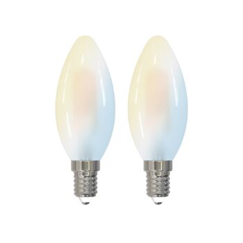 LUUMR Inteligentná LED žiarovka s kvapôčkami sada 2 žiaroviek E14 4,2 W CCT
