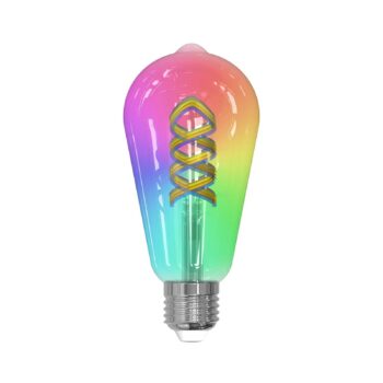 LUUMR Inteligentné LED žiarovky sada 3 E27 ST64 4W RGB číre Tuya