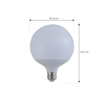 LUUMR Smart LED, E27, G125, 9W, RGB, Tuya, WLAN, matná, CCT