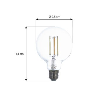 LUUMR Smart LED E27 G95 7W ZigBee Tuya Philips Hue sada 3