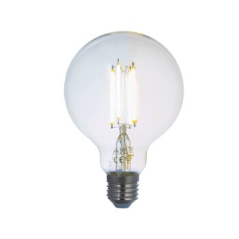 LUUMR Smart LED, sada 2 ks, žiarovka, E27, G95, 7W, číra, Tuya