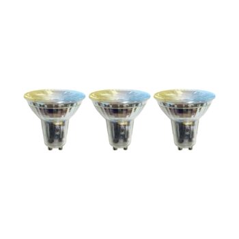 LUUMR Smart LED žiarovka 3ks GU10 sklo 4,7W číra Tuya
