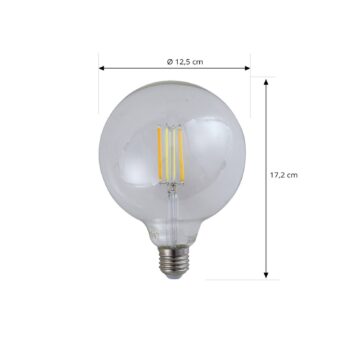 LUUMR Smart LED žiarovka číra E27 G125 7W Tuya WLAN CCT