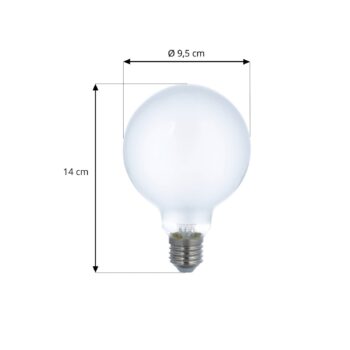 LUUMR Smart LED žiarovka sada 2 žiaroviek E27 G95 7W matná Tuya