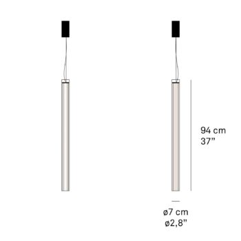 LZF Estela SV LED svietidlo, 90 cm, slonovinová