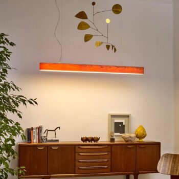 LZF I-Club Slim LED svietidlo 120 cm čerešňa