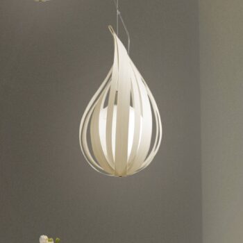 LZF Raindrop mini závesná lampa, slonovina