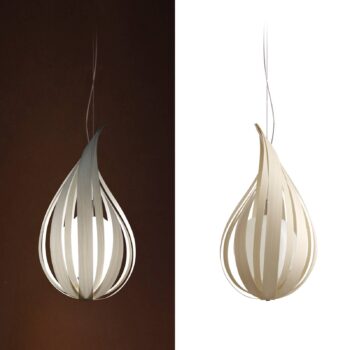 LZF Raindrop mini závesná lampa, slonovina
