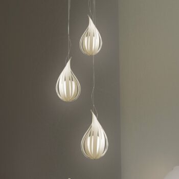 LZF Raindrop mini závesná lampa, slonovina