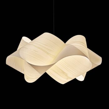 LZF Swirl závesná, kábel čierna Ø 54cm slonovinová
