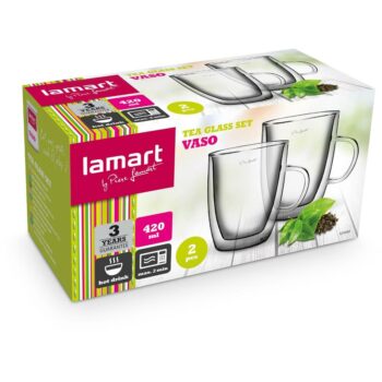 Lamart LT9008 sada pohárov Tea Vaso, 420 ml, 2 ks