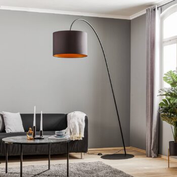 Lampa Alice s tienidlom na lampu v čiernej a zlatej farbe