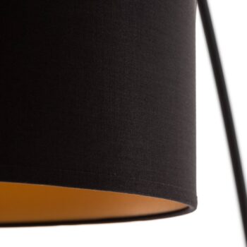 Lampa Alice s tienidlom na lampu v čiernej a zlatej farbe