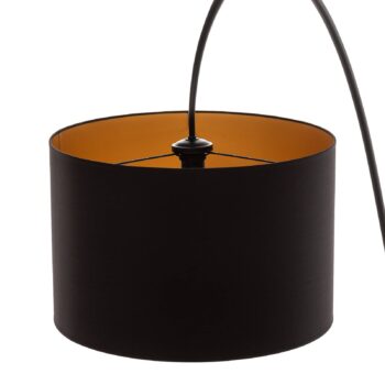 Lampa Alice s tienidlom na lampu v čiernej a zlatej farbe