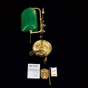 Lampa Harvard so šnúrovým vypínačom mosadz/zelená
