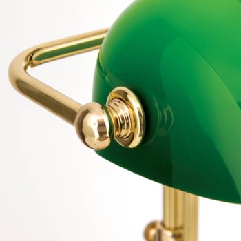 Lampa Harvard so šnúrovým vypínačom mosadz/zelená