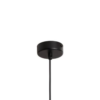 Lampa do jedálne Coco, Ø 30 cm, čierna/dymovo sivá, sklo