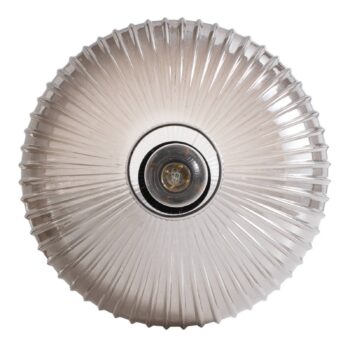 Lampa do jedálne Coco, Ø 30 cm, čierna/dymovo sivá, sklo