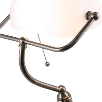 Lampa na písací stôl 5100W biele sklenené tienidlo